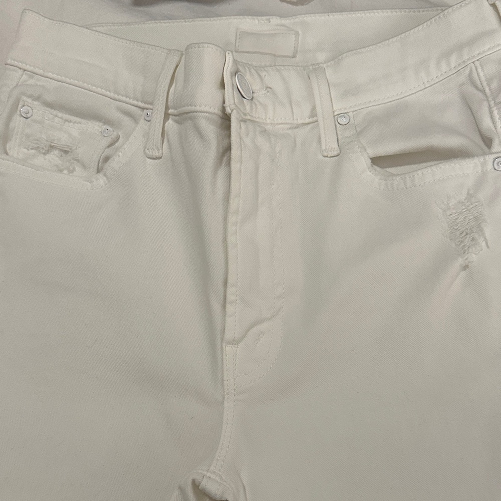 MOTHER Men's Off-White Skinny Jeans